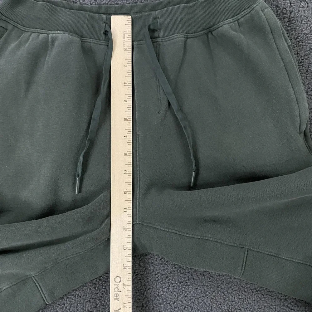 Lululemon Steady State Jogger Pants Mens Small Green Fleece Sweatpants LM5AVSS - Picture 9 of 10